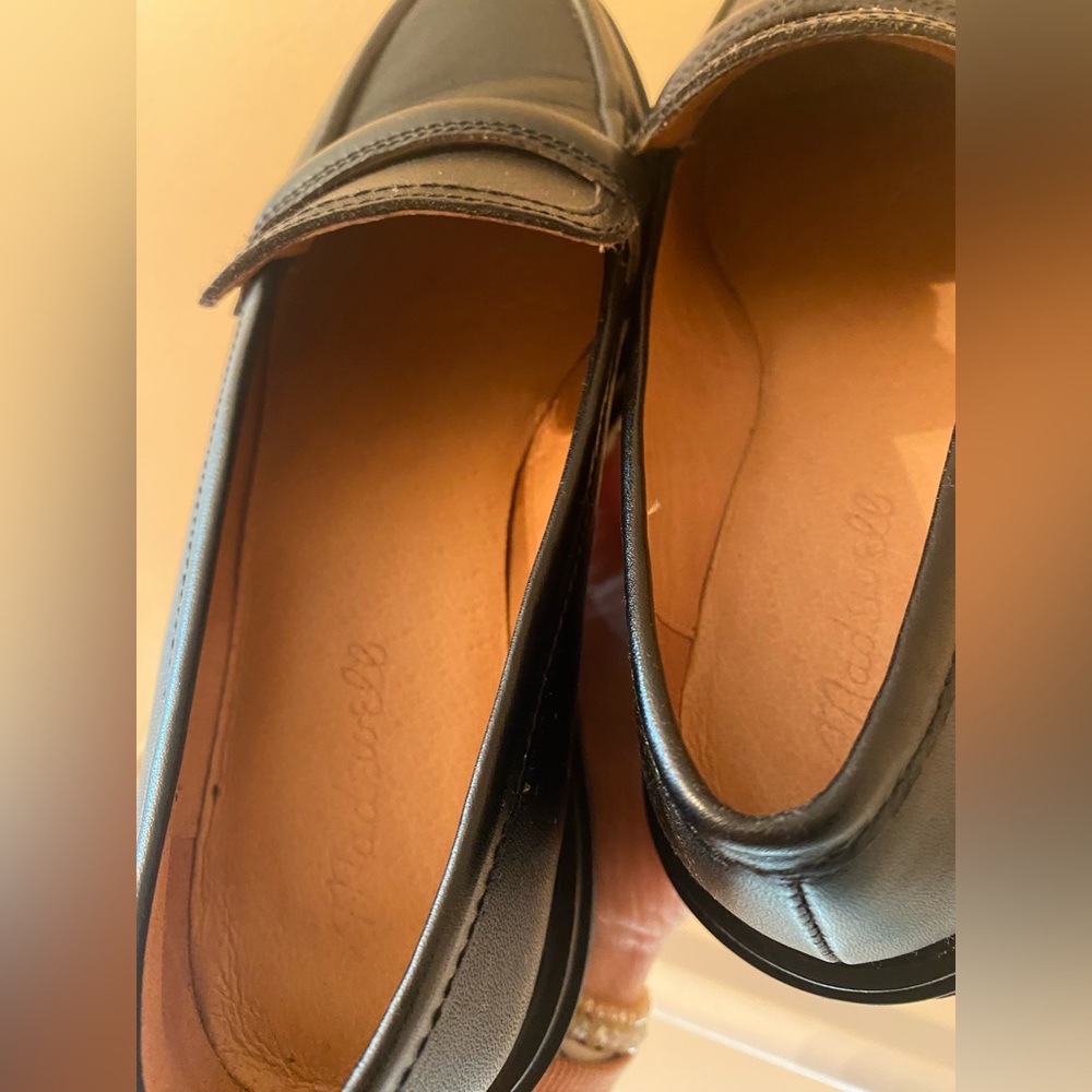 Madewell Black Leather Loafers - Picture 8 of 8